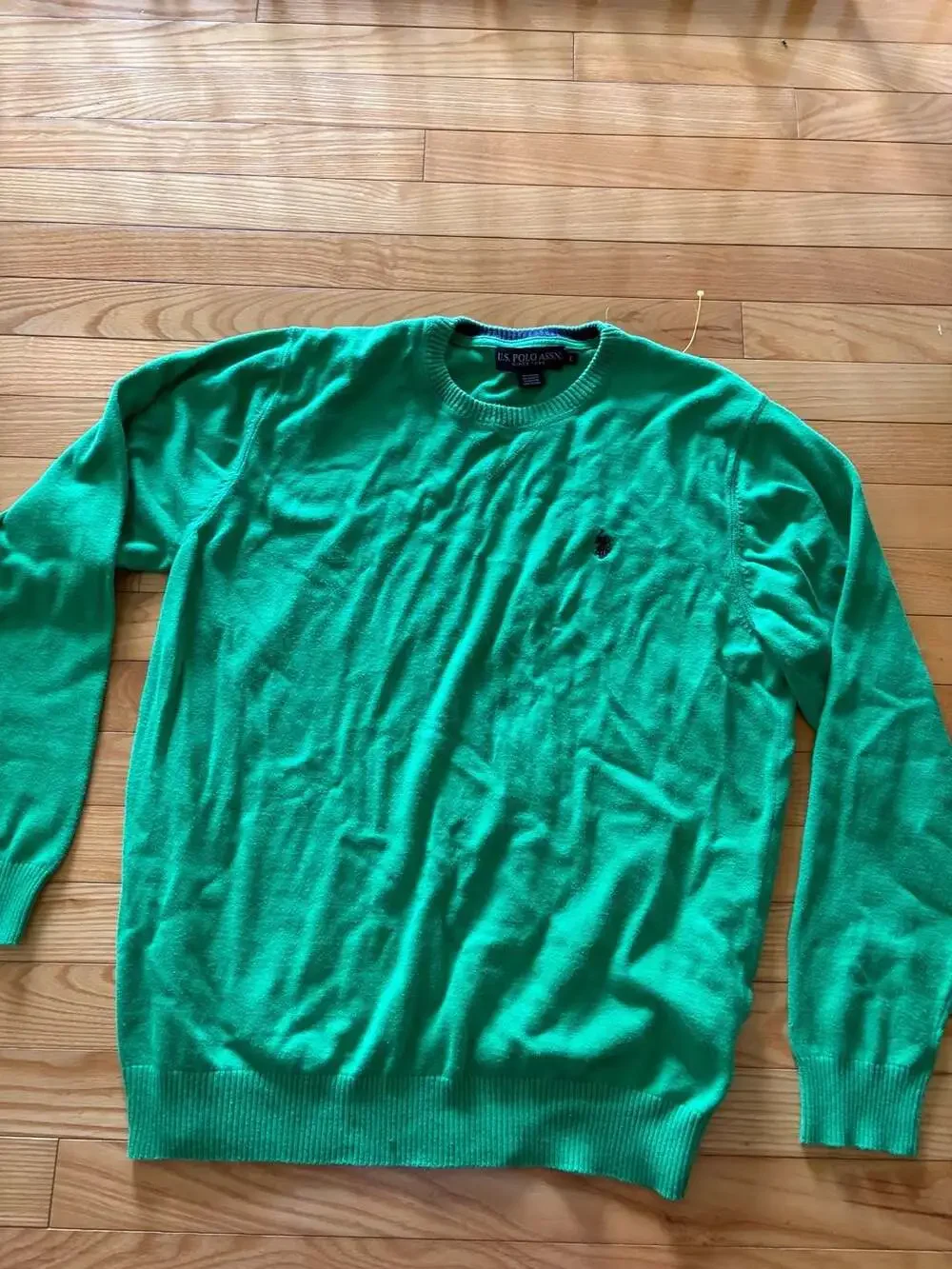 U.S. Polo Assn. Men's Crewneck Cotton Sweater - Green